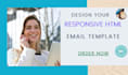 design table based HTML email template for email marketing