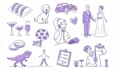 draw line art vector icons illustration doodles