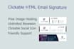 create clickable HTML email signature and template