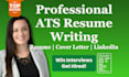 review your ats resume and cover letter and linkedin profile so you get hired