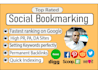 submit social bookmarking in high PR sites manually to rank your URL