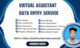 do virtual assistant, data entry, lead generation, web research