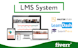 design lms  website with learndash plugin
