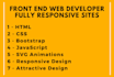 be your front end web developer HTML CSS javascript