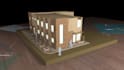 do wood architectural conceptual model rendering