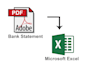 do fast and accurate data entry, bank statement to excel