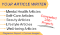 write beauty, self care and mental well being articles