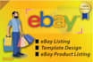 do ebay listing, ebay product listing, with template