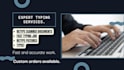 do a fast typing job, retype scanned documents, retype pictures, and your typist