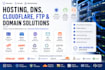 fix plesk, dns, SMTP, email, cloudflare, ftp, whm domain, cpanel, hosting issues