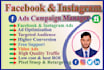 design a creative facebook cover or fb ads and instagram ads