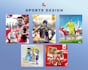 create pro sports branding for social media