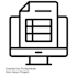 enter data into a spreadsheet or text document