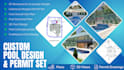 create professional swimming pool design and permit drawings
