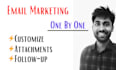 send email manually one by one with email marketing