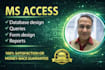 do complete ms access database design for your business