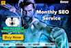 complete monthly SEO service with high quality backlinks for google top ranking