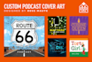 create a cool cover design for your podcast