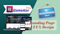 design or clone website and landing page with elementor and elementor pro