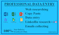 do data entry, web research, find emails, linkedin research