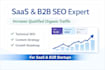 seo for saas and b2b startups to increase organic traffic