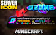 make outstanding minecraft logo and icon