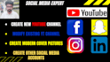 create and optimize youtube channel and make introduction video