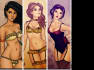 erotic and cute Disney PRINCESS illustrations