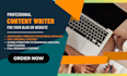 write SEO optimized content for your blog or website