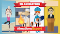 create a 2d animated explainer video