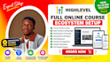 setup your complete online course system on gohighlevel