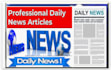 write journalistic daily news articles for news website, or news blog