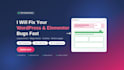 fix wordpress elementor bugs, layout errors, build mega menu