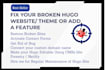 fix any problem with your hugo static website theme