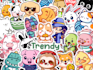 design cute hand drawn cartoon logo