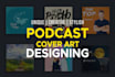 design design a professional podcast cover art for spotify or itunes