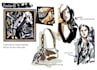 design illustrations for foulards and scarfs