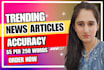 write SEO news articles or blog