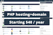 provide you cheap PHP hosting with custom domain