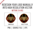 redesign your logo manually into high resolution vector