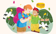 design flat illustration for game, UI UX, app, web, cartoon
