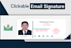 create a clickable HTML email signature