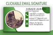 create clickable HTML email signature, outlook signature