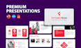design redesign powerpoint presentation, pitch deck with animation