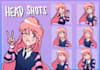 draw 5 character sprites for your visual novel or youtube channel