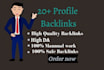 make 20 high quality whitehat SEO profile backlinks