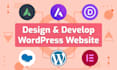 customize website or develop wordpress website from scratch