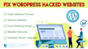 remove malware, virus, remove google blacklist, fix wp issue