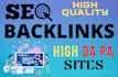 create high quality and high authority backlinks for your website