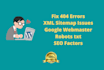 fix search console webmaster tool and xml sitemap robots txt issues